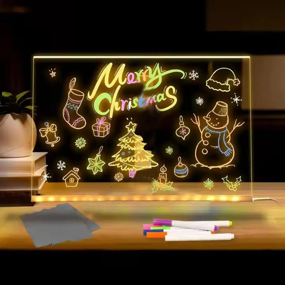 PODŚWIETLANA TABLICA LED DO NOTATEK I RYSOWANIA