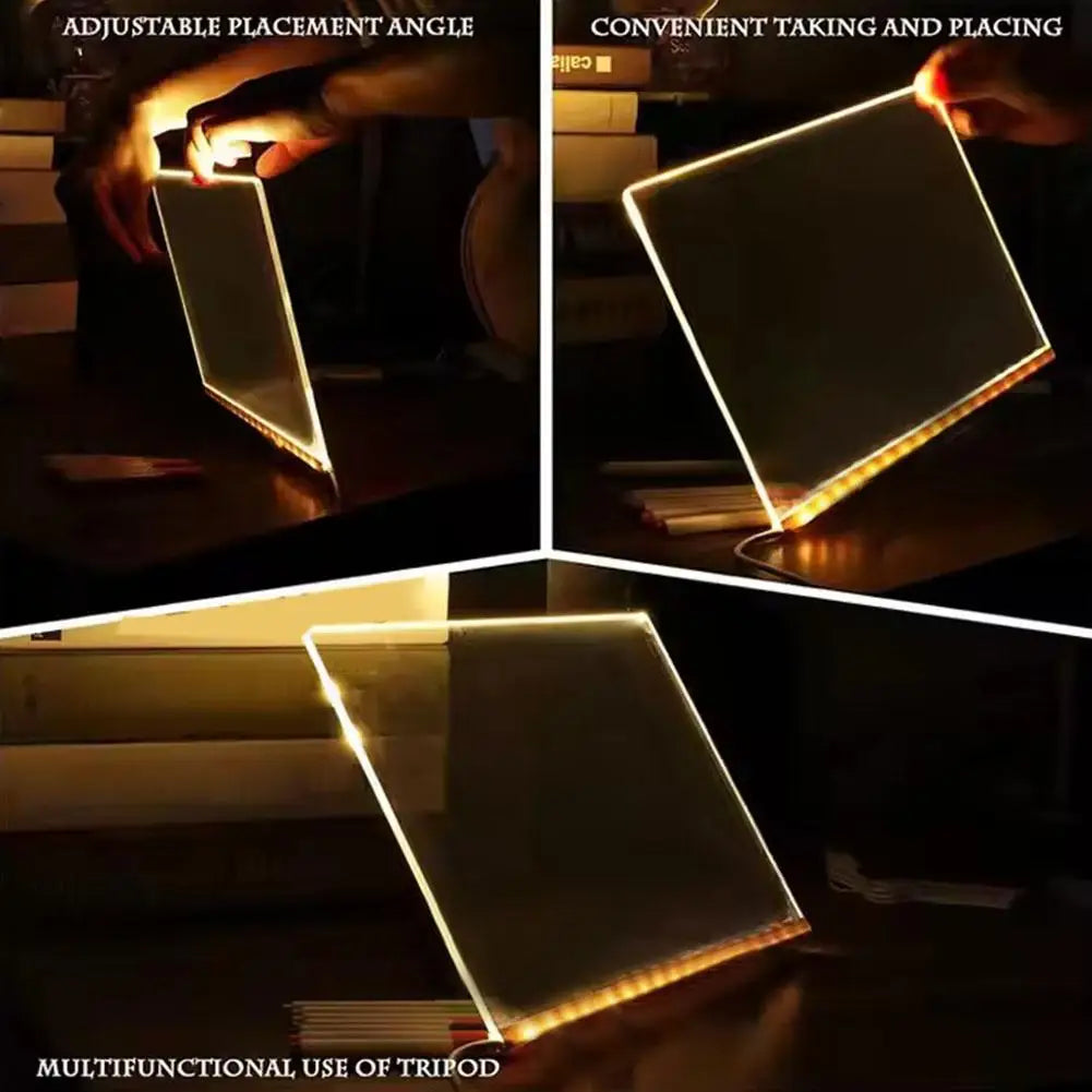 PODŚWIETLANA TABLICA LED DO NOTATEK I RYSOWANIA