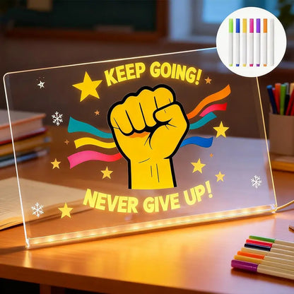 PODŚWIETLANA TABLICA LED DO NOTATEK I RYSOWANIA