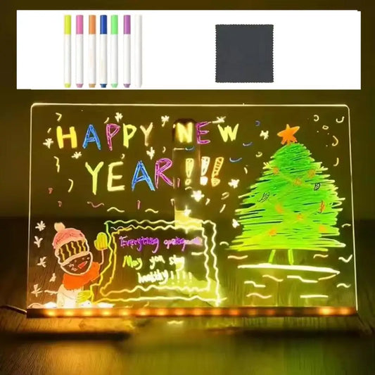 PODŚWIETLANA TABLICA LED DO NOTATEK I RYSOWANIA