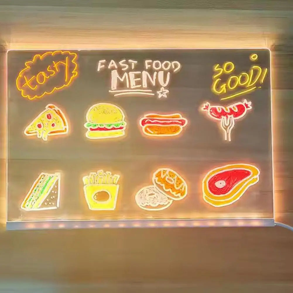 PODŚWIETLANA TABLICA LED DO NOTATEK I RYSOWANIA