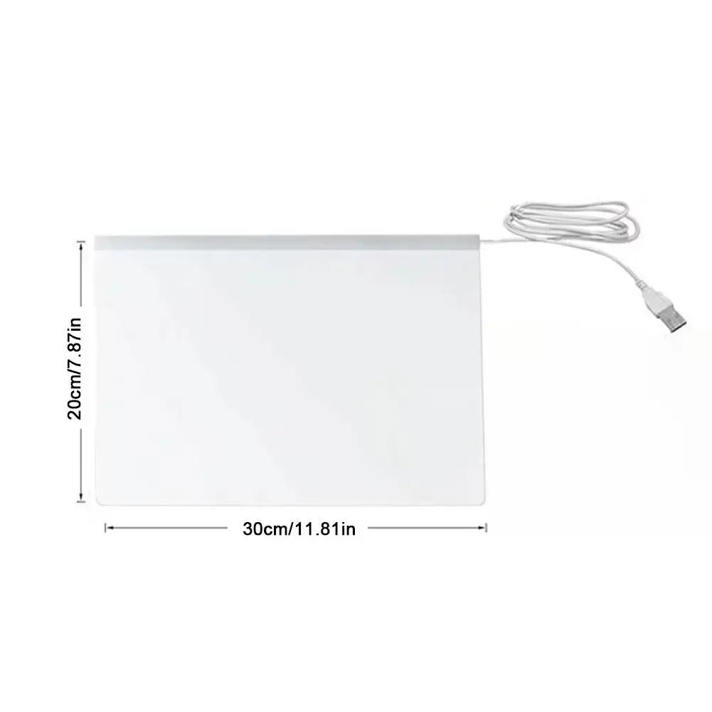 PODŚWIETLANA TABLICA LED DO NOTATEK I RYSOWANIA